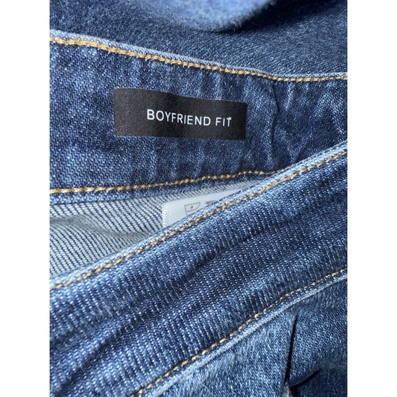 Judy Blue Womens Boyfriend Fit Jeans Sz 16W Blue High Rise Floral Embroidered - Picture 8 of 10